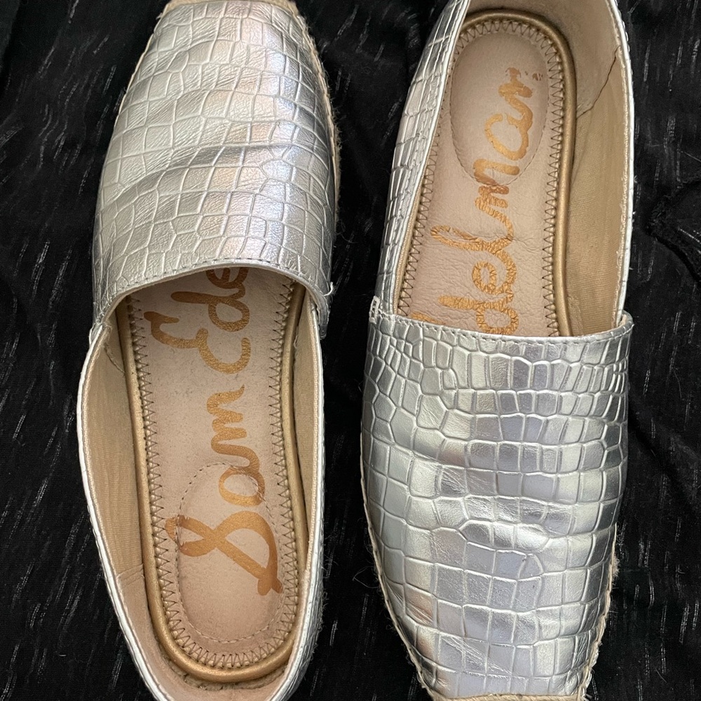 Sam Edelman Crocodile Embossed Espadrille Loafer